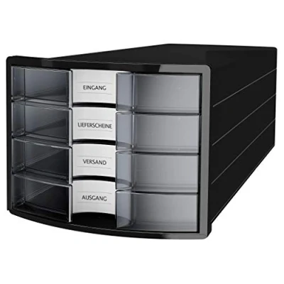 Immagine di HAN IMPULS 2.0 1012 363 Cassettiera Nero DIN A4, C4 Numero cassetti: 4