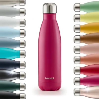 Immagine di Blumtal® borraccia termica acciaio inox Charles bottiglia 350ml senza BPA a prova di perdite borracce termiche doppia parete in fucsia