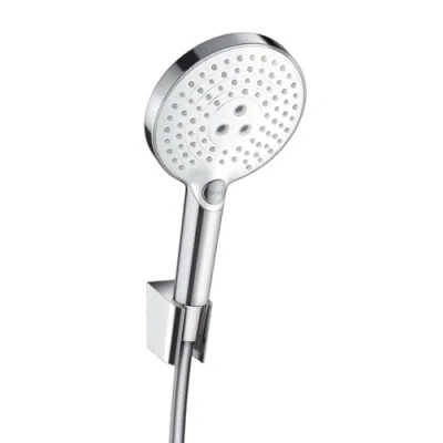 Immagine di hansgrohe Raindance Select S Set supporto doccia 120 3 getti con flessibile 160 cm, bianco/cromo, 26721400