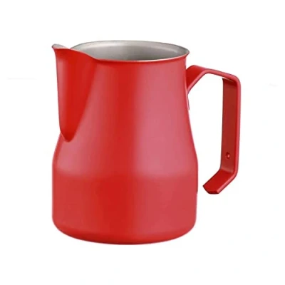 Immagine di Motta 8007986027351 Bricco per Latte, Acciaio, Rosso/Escursione, Tinta Unita (Getaway Solids), 350 ml