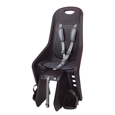 Immagine di POLISPORT 8406300001 Seggiolino posteriore BUBBLY MAXI PLUS MIK HD per bici con ruote da 26&#039;&#039; a 29&#039;&#039; adatto bambini 9 22 kg di peso attacco portapacchi en color Nero/Grigio scuro