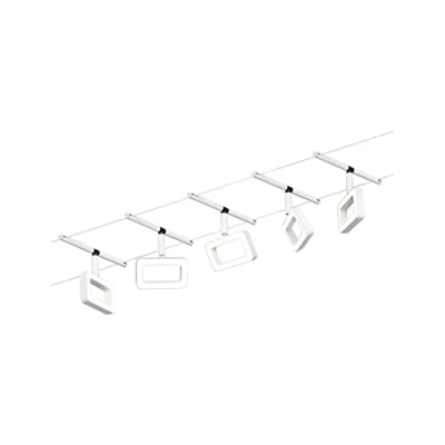 Immagine di Paulmann WS DC Frame Sistema di illuminazione completo su cavo Bianco opaco, Cromo