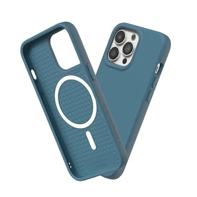 Immagine di RhinoShield SolidSuit Case Compatible with Magsafe for [iPhone 13 Pro] Shock Absorbent Slim Design Protective Cover Premium Matte Finish 3.5M / 11ft Drop Protection Ocean Blue