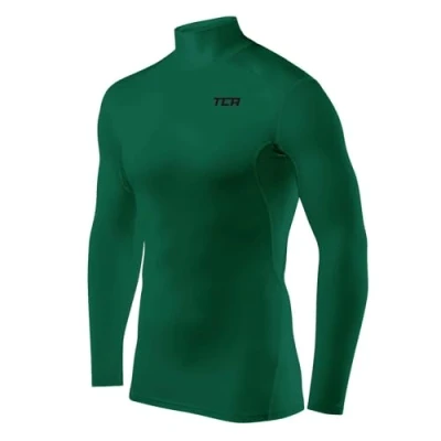 Immagine di TCA Hyperfusion Compression Base Layer Maglia Manica Lunga sotto da Ragazzo Collo Alto Verde (Collo Alto), 6 8 Anni