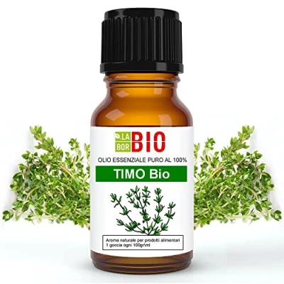 Immagine di Timo timolo Bio Olio essenziale 100% Puro 5 ml Uso interno Terapeutico Alimentare Diffusori Aromaterapia Cosmetica Cucina Laborbio
