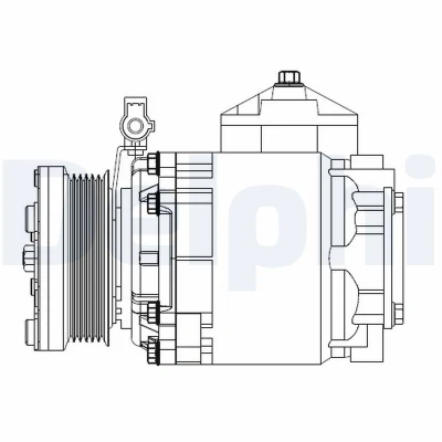 Immagine di DELPHI CS20525 compressore Aria Condizionata Scroll PAG 56 con olio FORD: Transit Connect Mk1 Van