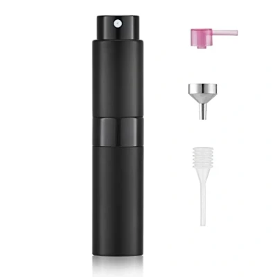 Immagine di Toureal 8ml Spruzzino Profumo Ricaricabile, Vaporizzatore da Viaggio, Atomizzatore Nebulizzatore Profumo, Bottiglie Porta Spray (Nero)