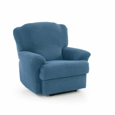 Immagine di SOFASKINS® Fodera per poltrona relax reclinabile, super elastica, copridivano dal design esclusivo, traspirante e resistente, facile da posizionare. Misura 70 90 cm. Colore Celeste