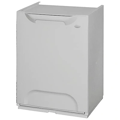 Immagine di Pattumiera In Resina Modulare. Per Raccolta Differenziata. Colore Grigio.