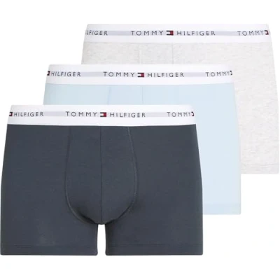 Immagine di Tommy Hilfiger 3P Trunk Um0Um02761, Boxer, Uomo, Rosa (Ice HTHR/Mil den/Swt Blu), XL