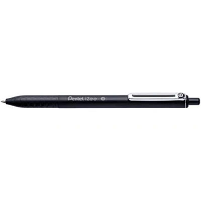 Immagine di Pentel BX470 4 Penna a sfera iZee, meccanismo pressione, clip in metallo 12 pezzi Nero