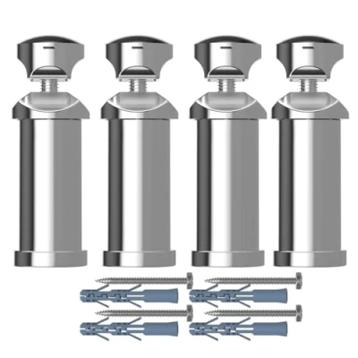 Immagine di MyHomeware Set di staffe universali per scaldasalviette piatto o curvo