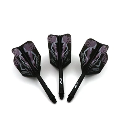Immagine di CUESOUL ROST Personalizzato Dartpfeile Integrato Schäfte Shaft And Darts Flight Medium, Set di 3 Pezzi Beauty Pattern (CSAK 5MN7)
