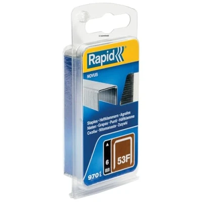 Immagine di Rapid 5000555 No. 53F Graffe a Filo fine 6 mm, Acciaio