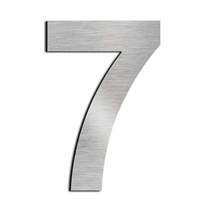 Immagine di nanlyiau Numeri civici Numero di Acciaio civico esterno in Solido Inossidabile 304,Aspetto Fluttuante, 12in/30.5cm(7)