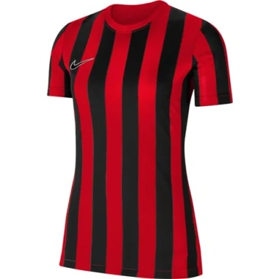 Immagine di Nike Performance Division IV Striped Kurzarm Maglia da calcio, Donna, Taglia: Large, Rotschwarzweiss
