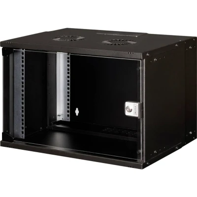 Immagine di Digitus DN 49203 Armadio rack da parete 19 (L x A P) 540 370 400 mm 7 U Nero, Nero (RAL 9005)