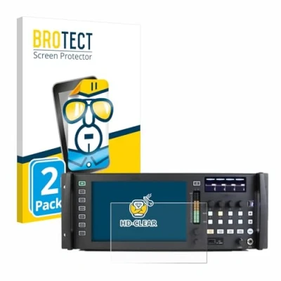 Immagine di brotect Pellicola Protettiva per Behringer Wing Rack Protezione Schermo (2 Pezzi) [Trasparente, Anti Impronte]