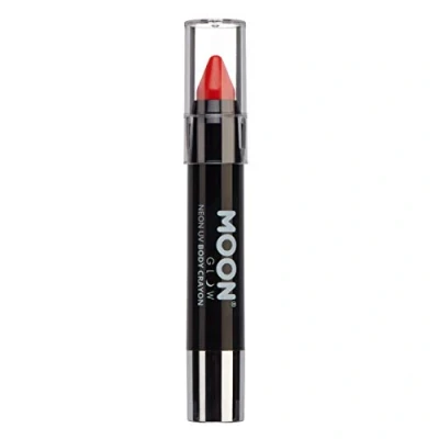 Immagine di Moon Glow Neon UV Paint Stick Body Pastello per viso e corpo, Rosso intenso, 1 conteggio (confezione da 1)