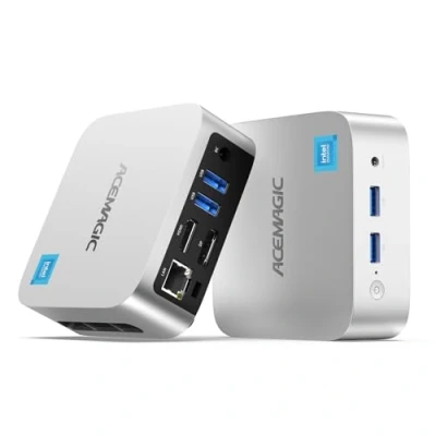 Immagine di ACEMAGICIAN V1 Mini PC, Twin Lake N N150 16GB DDR4 1TB SSD Desktop Computer，Doppio Display 4K UHD, WiFi 5, BT4.2 per Ufficio/Lavoro