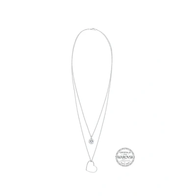 Immagine di Elli Collana da donna con ciondolo a forma di cuore e cristalli in argento 925