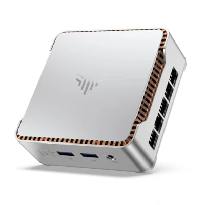 Immagine di NiPoGi E2 Mini PC W 11 Pro,Ιntel Twin Lake N150 (Defeat Ν95/N100, 6W Solo),16GB DDR4 512GB M.2 SSD Computer Desktop 4K@60Hz Dual Display, HDMI 2.0, DP, WiFi,Micro per Scuola, Ufficio