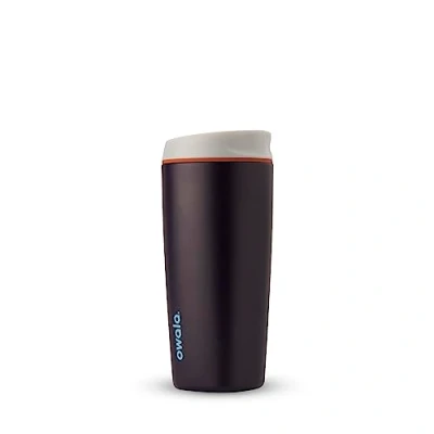Immagine di Owala SmoothSip Bicchiere da caffè in acciaio inox, riutilizzabile, senza BPA, 591 ml, colore blu navy (Telescope Tales)