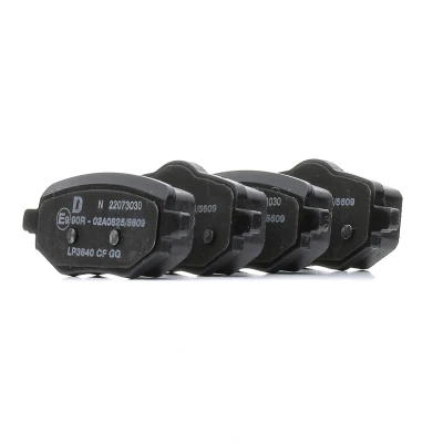 Immagine di DELPHI LP3640 Kit pastiglie freno Non predisposto per contatto segnalazione usura con lamierino anticigolío senza accessori PEUGEOT: 2008 II