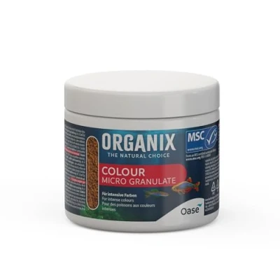 Immagine di OASE ORGANIX Micro Colour Granulate, 175 ml mangime per pesci in forma di granulato, alimento acquari le specie ittiche più piccole, aumenta la colorazione