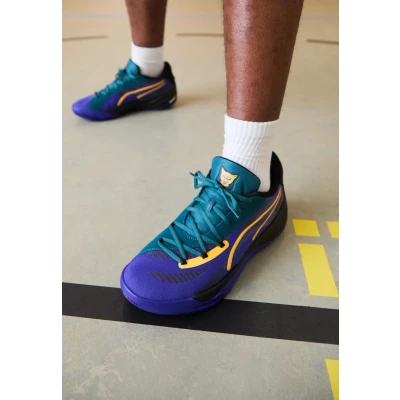 Immagine di Puma Allpro Nitro Crowd Craze Scarpe da basket, Taglia: 42, Lapis lazuli cold green black Tessuto
