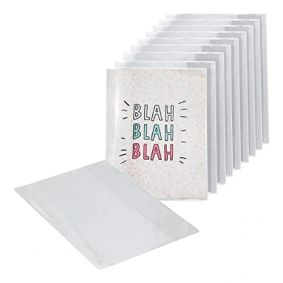 Immagine di Exerz A5 Copertina per quaderni 10 pezzi, trasparente, resistente all&#039;acqua, quaderni, in PVC, formato x