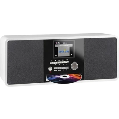 Immagine di Imperial DABMAN i200CD Radio Internet da tavolo DAB+, FM, Bluetooth, DLNA, WLAN, AUX, Internetradio compatibile DLNA Bianco