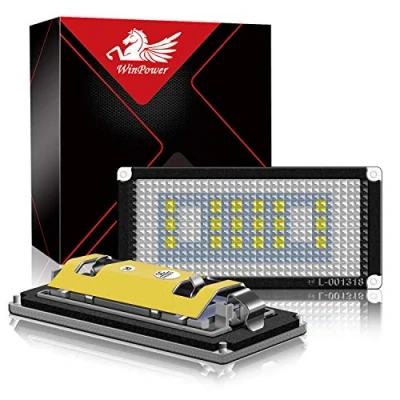 Immagine di WinPower LED Luci targa per auto Lampada 3582 SMD con CanBus nessun errore 6000K Xeno Bianco freddo 2004 2006 3 Series E46 2D (2 porte) / M3 Facelift, 2 Pezzi