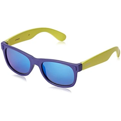 Immagine di Polaroid P0115 Jy Udf, Occhiali da Sole Unisex Bambini, Multicolore (Blu/Lime), 46
