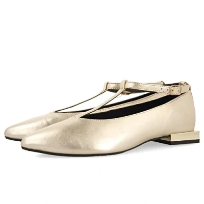 Immagine di Gioseppo con Tiras PARA Ratho Ballerine cinturino, Donna, Taglia: 36, Oro Pelle