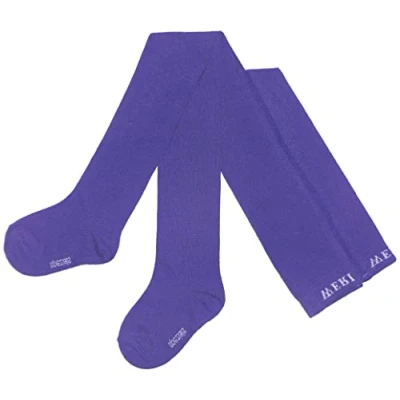 Immagine di Weri Spezials, collant per bambini e bambine, in tinta unita, diversi colori alla moda, viola., 110 cm 116