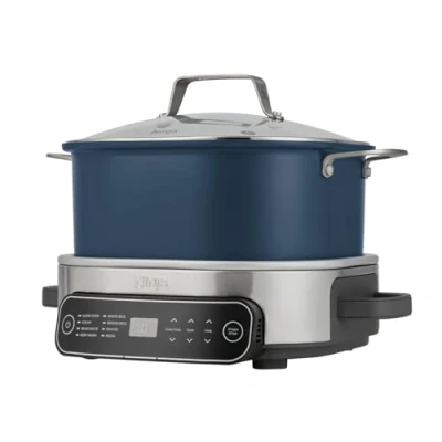 Immagine di Ninja Foodi PossibleCooker, Slow Cooker e Cuociriso 6 L, Pentola a Cottura Lenta, Funzioni Versatili 8 in 1, Blu Notte, MC1101EU