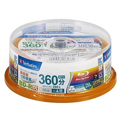 Immagine di Verbatim Blu ray Disc 20 Spindle 50GB 4X BD R DL 2011