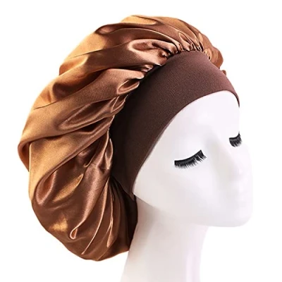 Immagine di cuffia seta capelli ricci,cuffia seta,cuffia ricci notte,cuffia di per la notte da notte,per Donna(oro)
