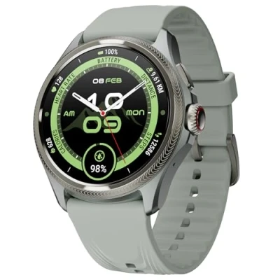 Immagine di TicWatch Pro 5 Enduro Slate Smartwatch da uomo 1,43&quot; Android Wear OS Smart Watch 90 ore di batteria 110+ modalità allenamento 7/24 frequenza cardiaca Salute GPS Bussola Non compatibile con iPhone