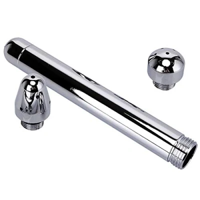 Immagine di Nuovo Stile Clistere Ugello Doccia 3 Teste Detergente in Alluminio per Sistema di Colonica (Argento)