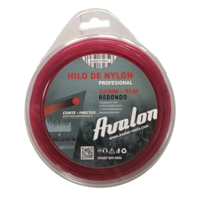 Immagine di Avalon Filo Rotondo per decespugliatore e Tosaerba in Nylon Universale (2 mm x 35 M) Elevata Durata Prestazioni ottimali nelle attività di decespugliamento