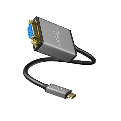 Immagine di KabelDirekt USB tipo C per adattatore VGA 0,15m (risoluzioni fino a 1920 x 1200/60 Hz, 3.1 e Thunderbolt 3, MacBook PRO 2016/2017, 12“ altri apparecchi) Series