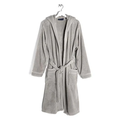 Immagine di Caleffi 58795 Cotone Gim Accappatoio con Cappuccio, Piccolo, Grigio