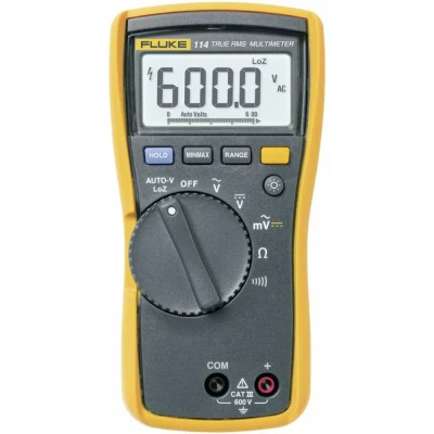 Immagine di Fluke 114 Multimetro portatile Calibrato (ISO) digitale CAT III 600 V Display (Counts): 6000