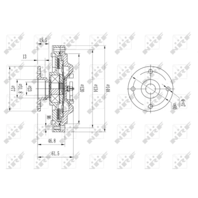 Immagine di NRF 49639 Giunto Viscoso