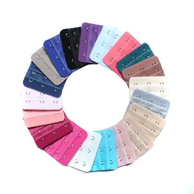 Immagine di Cinghia di estensione per reggiseno, con 3 ganci e file, colori assortiti