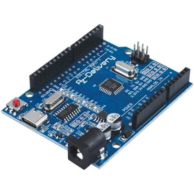 Immagine di AZDelivery 1 scheda per microcontroller AZ ATmega328 con connettore USB C incluso e book!