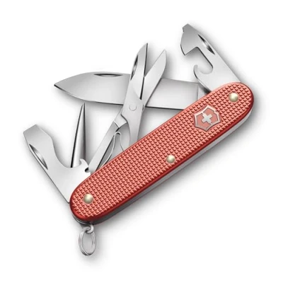 Immagine di Victorinox coltellino svizzero Pioneer X Alox Limited Edition 2025, multitool, svizzero, 9 funzioni, lama, cacciavite, rosso