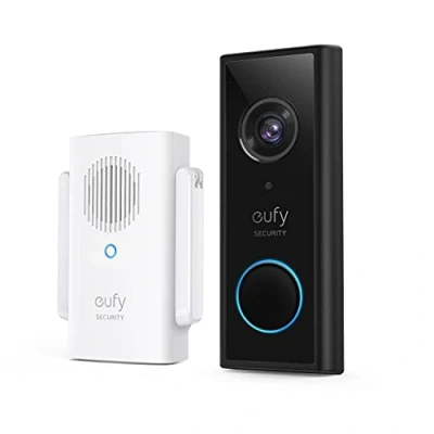 Immagine di eufy Security, videocitofono wireless (a batteria) con 2K HD, 0 costi mensili, tecnologia IA integrata per rilevamento della presenza di esseri umani, audio bidirezionale, auto installazione semplice